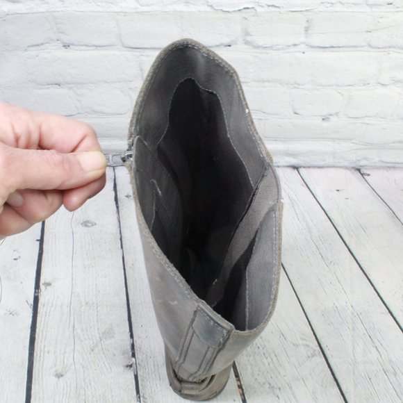 Sperry Gray Leather Ankle Boots - Picture 6 of 9